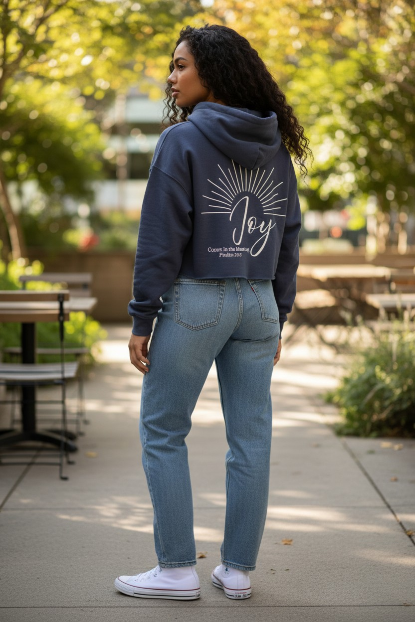 True Testimony Joy Cropped Hoodie