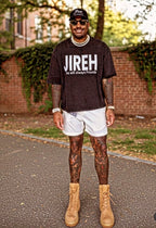 Men's Jireh Oversized Tee - Washed Black - Unisex