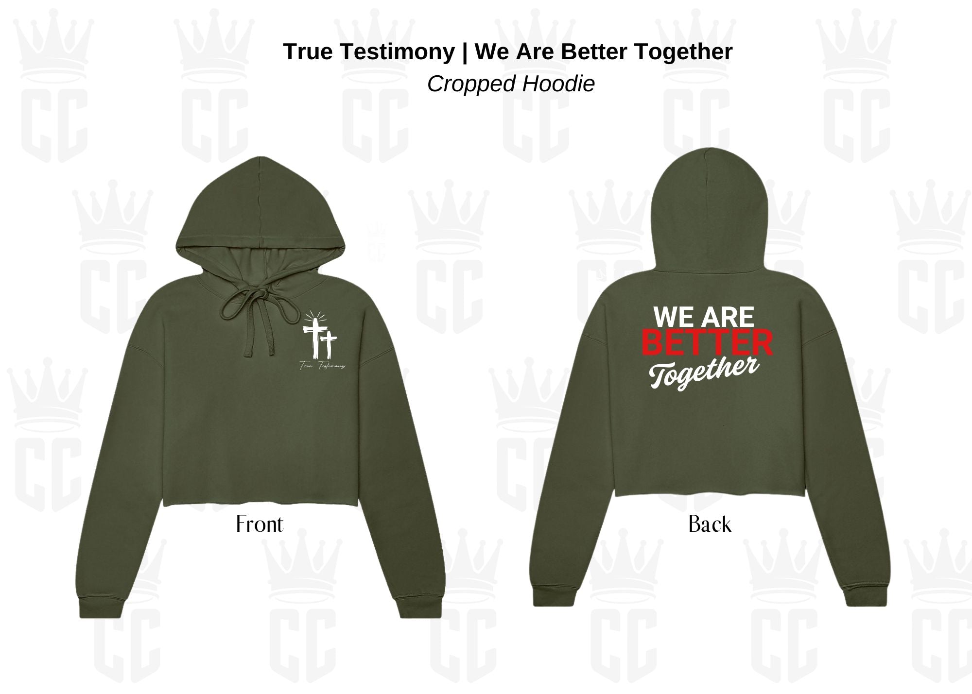 We Are Better Together Cropped Hoodie