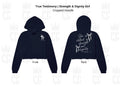 Strength and Dignity Cropped Hoodie - Black