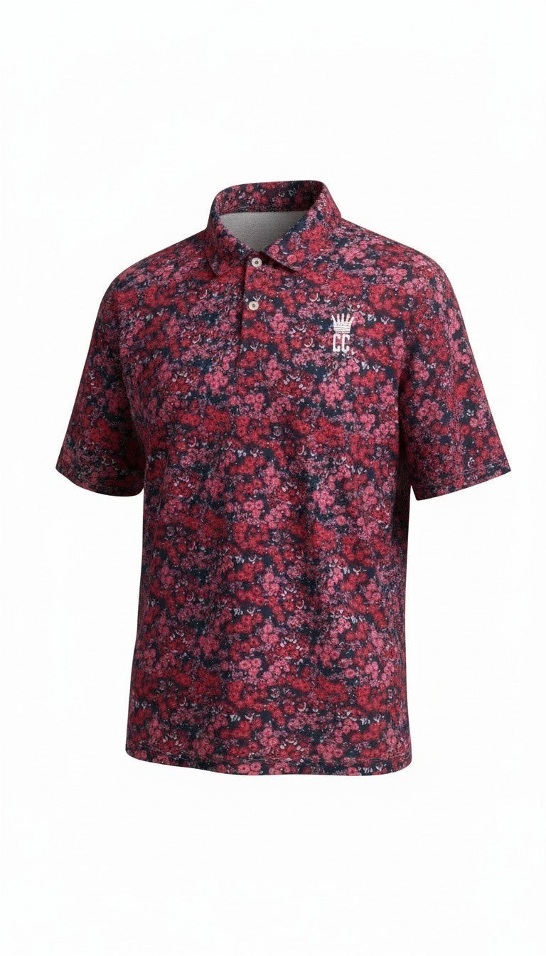 Corporate Culture Premium Performance Polo - Floral