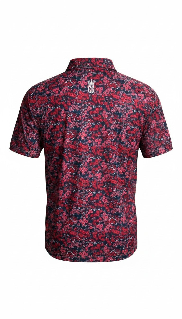 Corporate Culture Premium Performance Polo - Floral