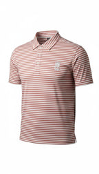 Corporate Culture Premium Performance Polo - Red Striped