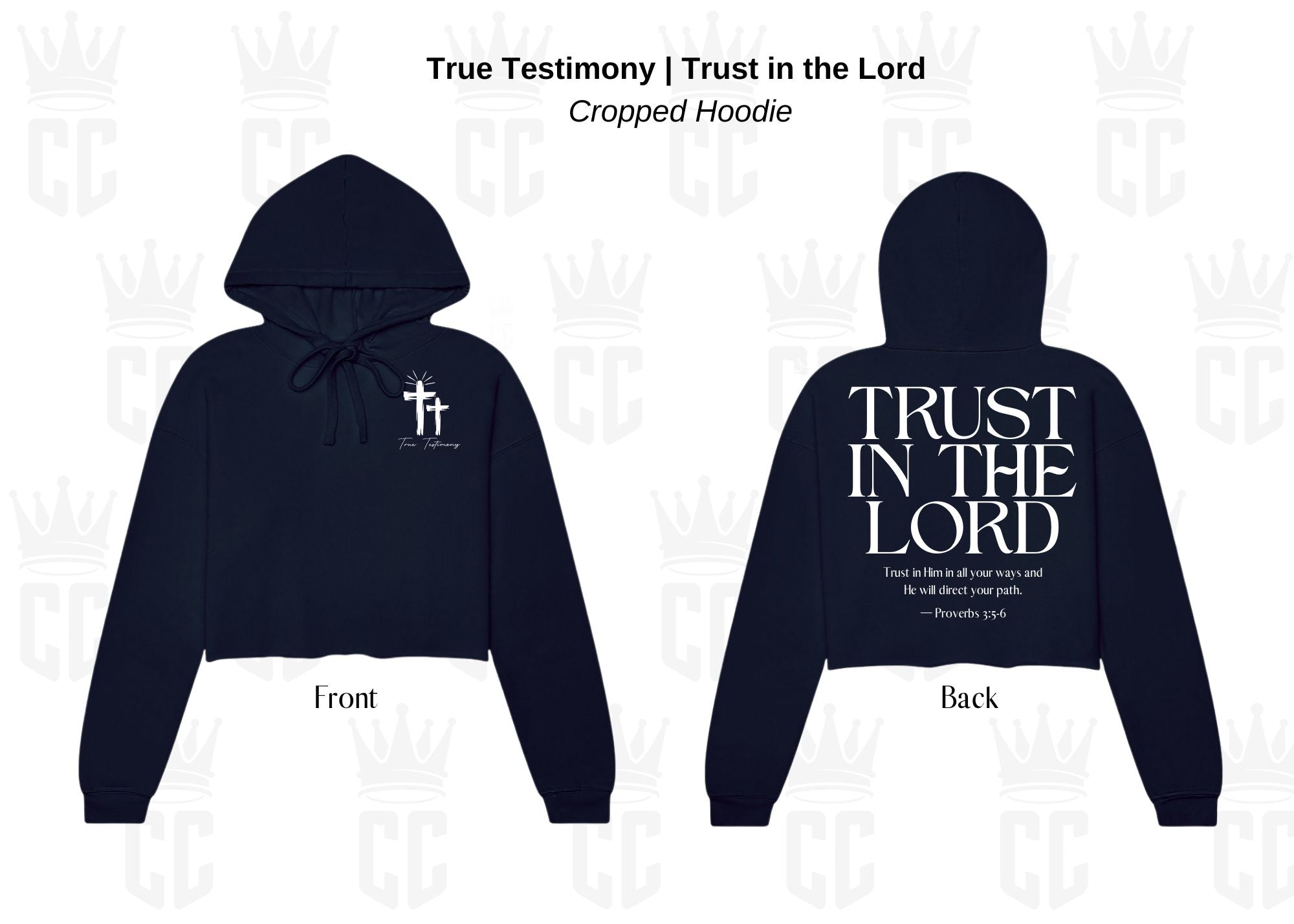 Trust in the Lord Cropped Hoodie