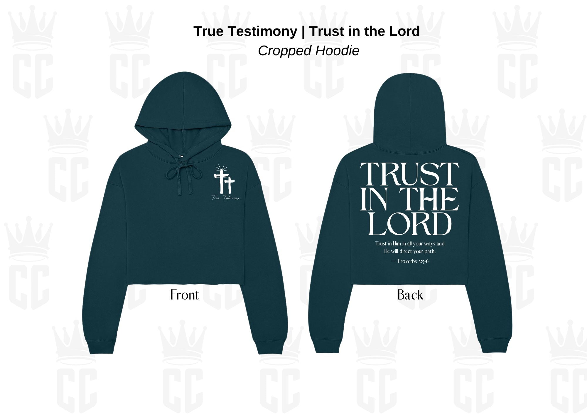 Trust in the Lord Cropped Hoodie