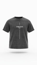 True Testimony Psalms 32:1 Cropped T-Shirt - Washed Black