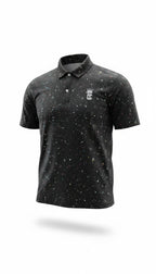 Corporate Culture Golf Polo - Black Paint Splatter