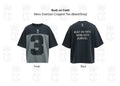 Built on Faith Mens Oversize Cropped Tee (Black_Grey)