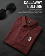 Corporate Culture Maroon Button Up - New Release