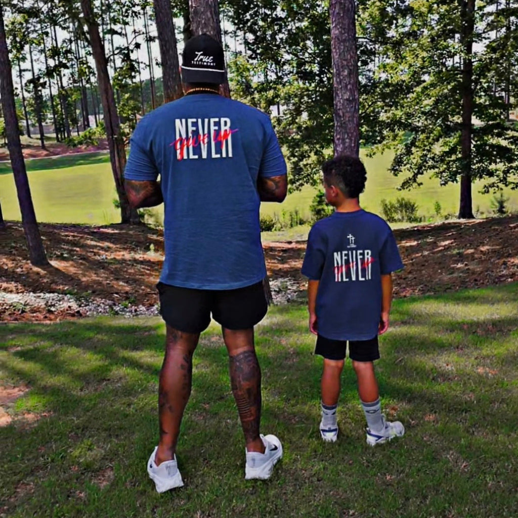 Men's True Testimony Yahweh Shirt - Blue