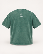 True Testimony Psalms 32:1 Cropped T-Shirt - Washed Green