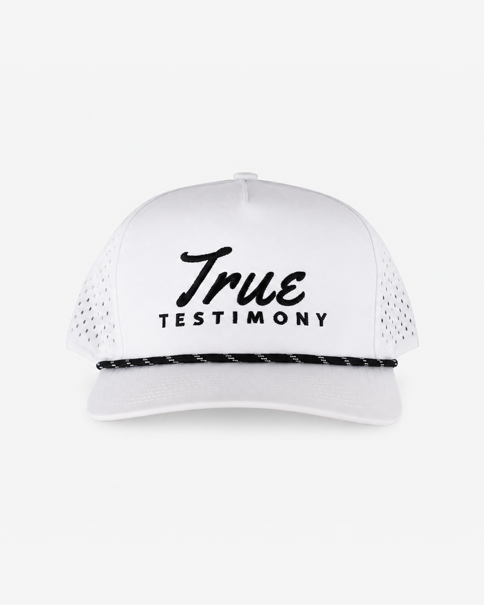True Testimony Rope 10/10 Hat - White / Red