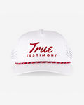 True Testimony Rope 10/10 Hat - White / Red