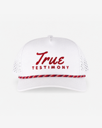 True Testimony Rope 10/10 Hat - White / Red