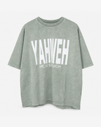 True Testimony - YAHWEH - HE IS ENOUGH Oversized T-Shirt - Sky Blue