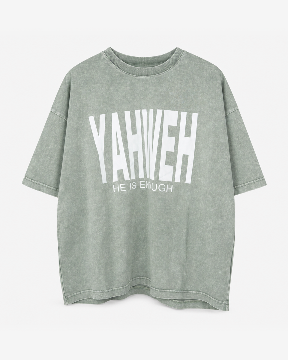 True Testimony - YAHWEH - HE IS ENOUGH Oversized T-Shirt - Pink