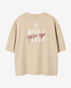 Unisex True Testimony - Jireh Washed Oversized Tee - Black