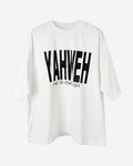 White - Yahweh He Is Enough Oversized T-Shirt - Front