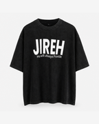 Unisex True Testimony - Jireh Washed Oversized Tee - Black