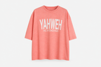 True Testimony - YAHWEH - HE IS ENOUGH Oversized T-Shirt - Sky Blue