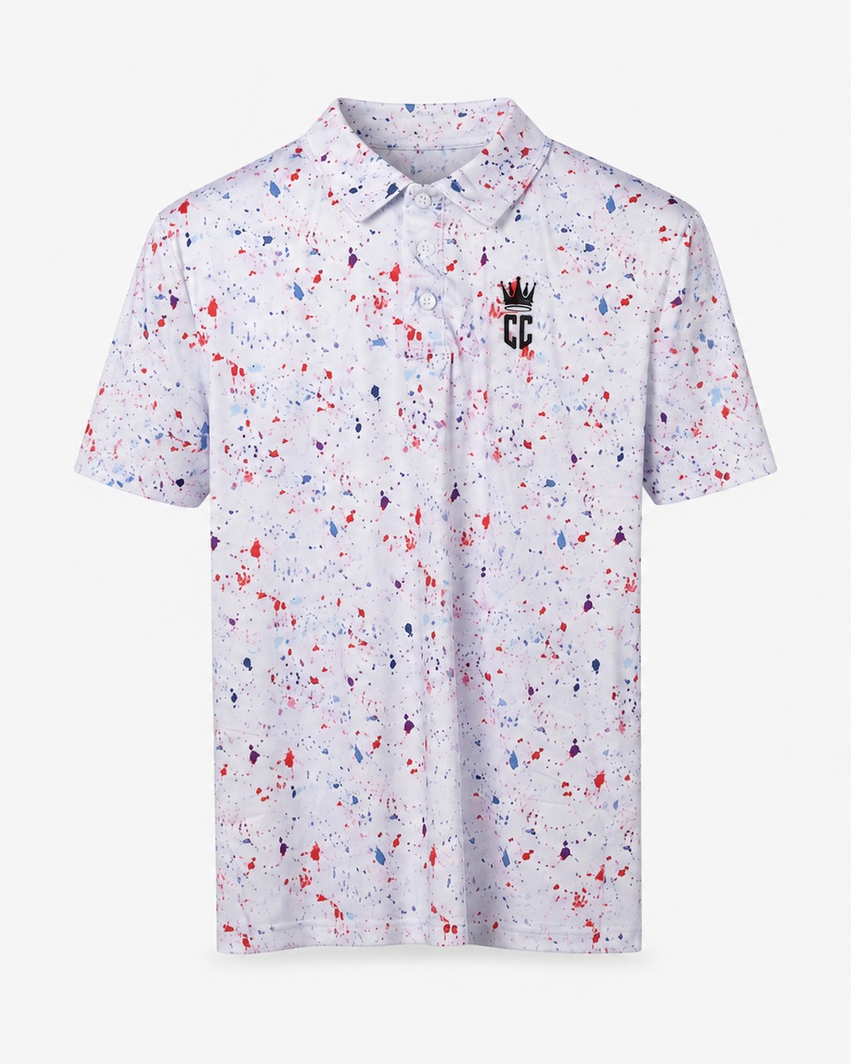 Corporate Culture Golf Polo - Paint Splatter