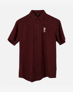 Maroon - Corporate Culture Premium Button-Down Shirt - Front