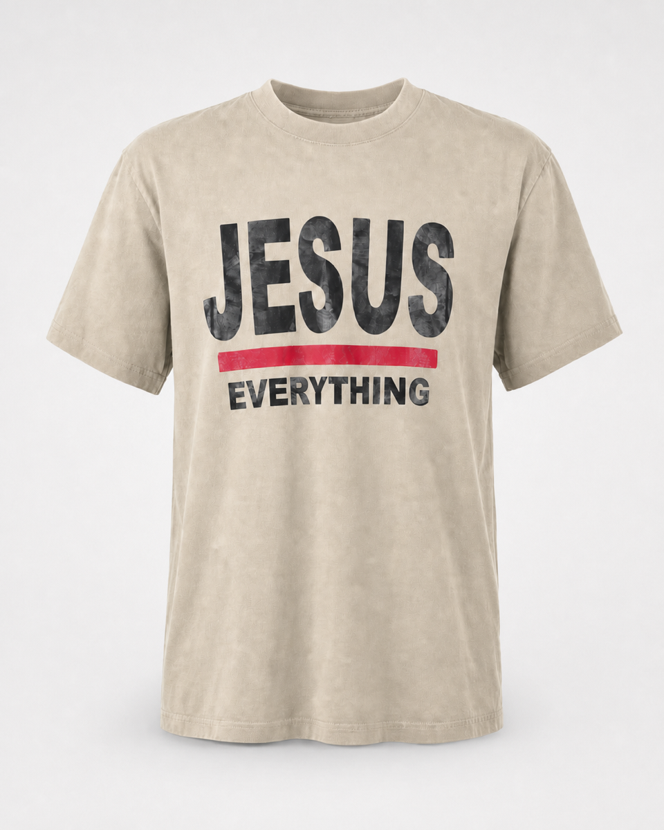 Jesus Over Everything T-shirt - Military Green