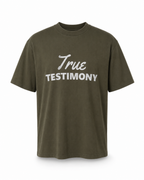 True Testimony - God is Bigger Tee - Military Green
