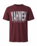 Yahweh Never Give Up T-Shirt - Burgundy
