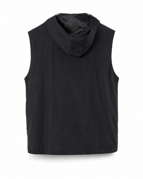 Black - Callaway Culture Hooded Vest - Back
