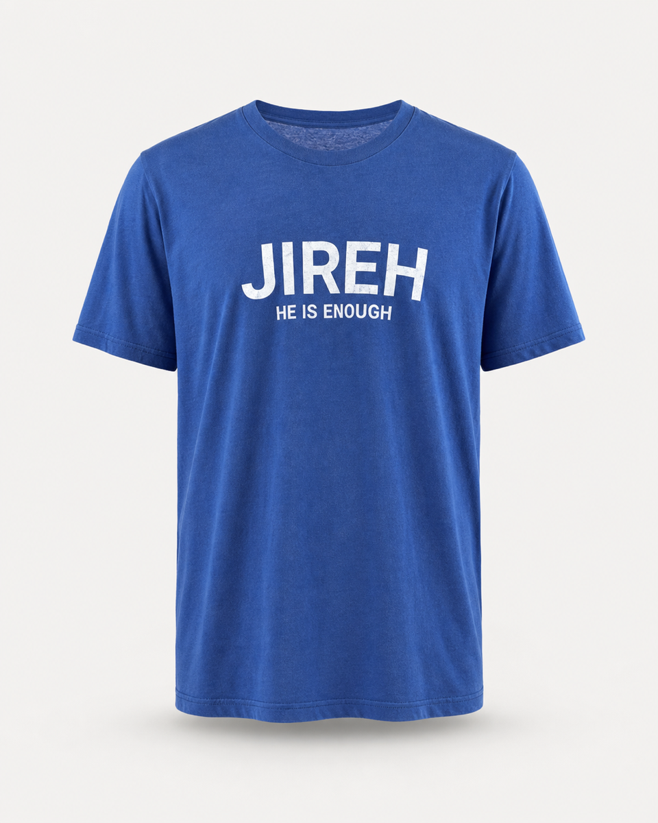 Jireh He Is Enough T-Shirt - Blue - Front