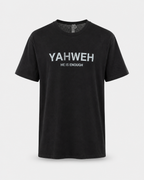 Black - True Testimony Yahweh Never Give Up T-Shirt - Front