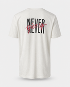 White - True Testimony Yahweh Never Give Up T-Shirt - Back