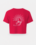 Red - Back - True Testimony Joy Women's Crop Top
