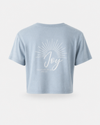 Steel Blue - Back - True Testimony Joy Women's Crop Top