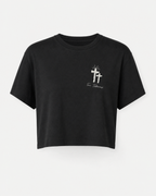 Black - Front - True Testimony Fearfully & Wonderfully Made Women's Crop Top