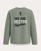 Culture Lifestyle We Are Better Together Crewneck - Mint Green