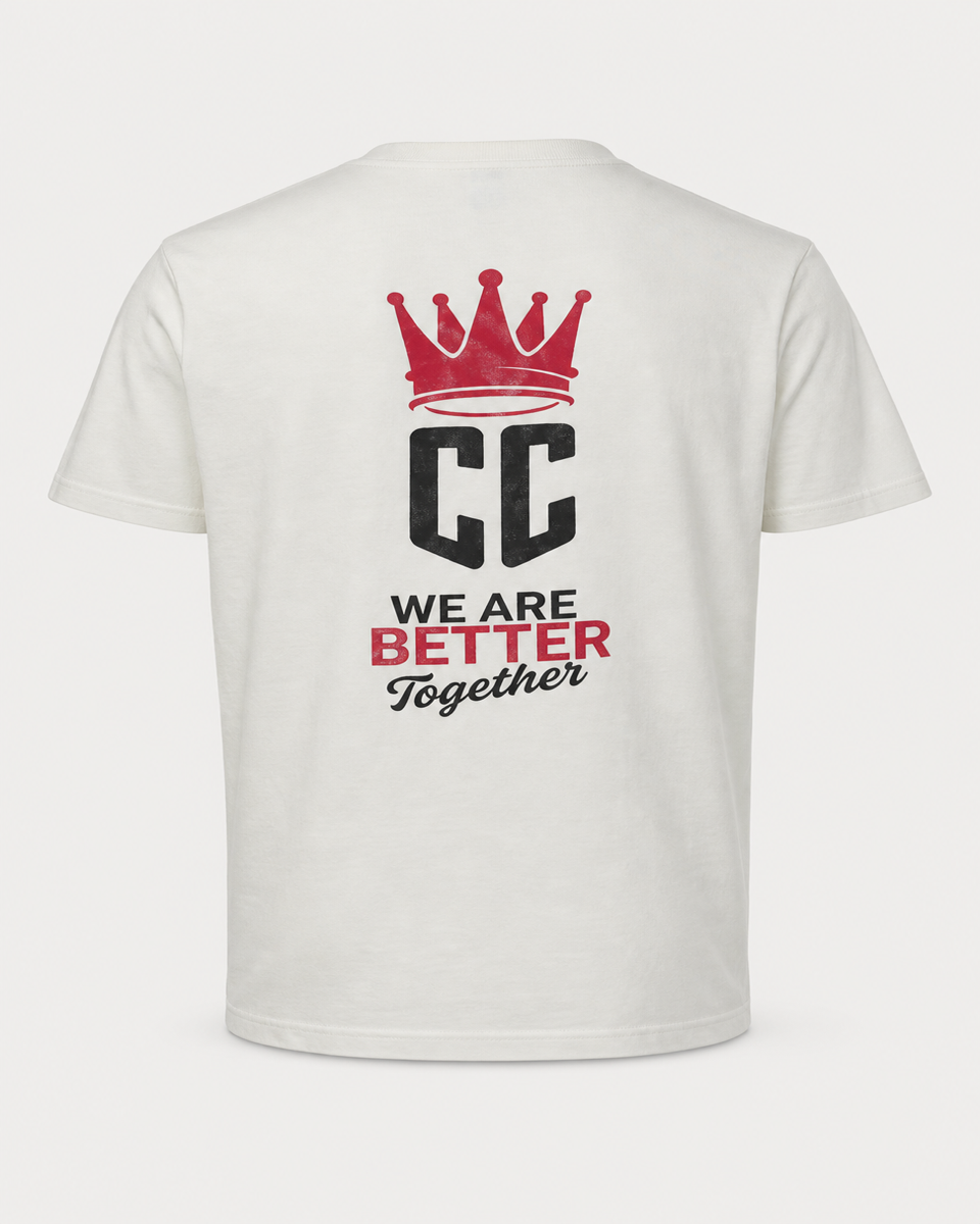 White - We Are Better Together T-Shirt - Back