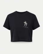 True Testimony Psalm 31:28 Cropped T-Shirt - Navy