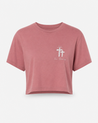 Pink - True Testimony Crop Top - Front