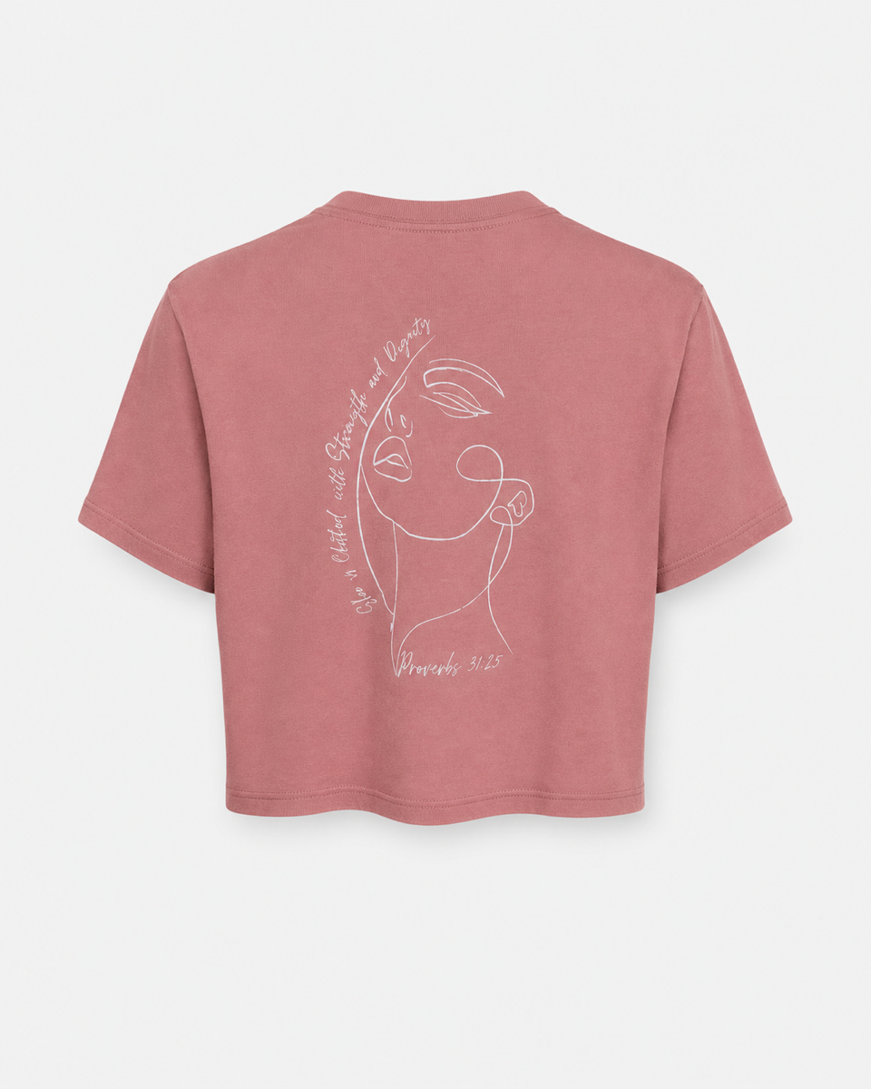 Pink - True Testimony Crop Top - Back