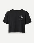 Black - True Testimony Crop Top - Front