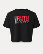Black - True Testimony Crop Top - Back