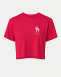 Red - Front - True Testimony Trust in the Lord Women's Crop Top