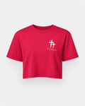 Red - Front - True Testimony Fearfully & Wonderfully Made Women's Crop Top