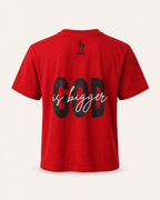 Red - True Testimony God is Bigger Youth T-Shirt - Back