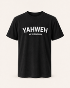 Black - True Testimony Yahweh Never Give Up Youth T-Shirt - Front