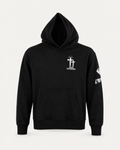 Black - True Testimony Yahweh Arched Hoodie - Front
