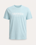Sky Blue - True Testimony Yahweh Never Give Up T-Shirt - Front