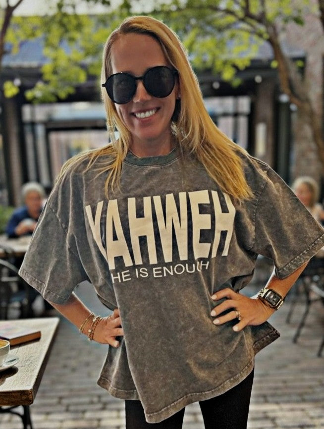 Yahweh Oversized Cropped Short-Sleeved Tee Unisex